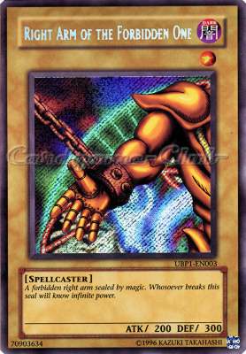 UBP1-EN003 Right Arm of the Forbidden One rara segreta Unlimited (EN) -NEAR MINT-