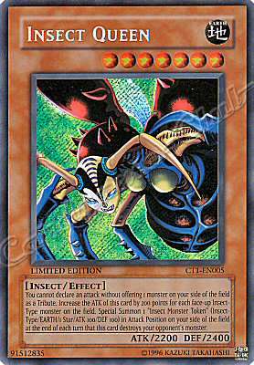 CT1-EN005 Insect Queen rara segreta Limited Edition (EN) -NEAR MINT-