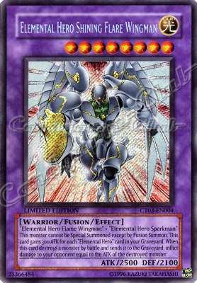 CT03-EN004 Elemental Hero Shining Flare Wingman rara segreta Limited Edition (EN) -NEAR MINT-