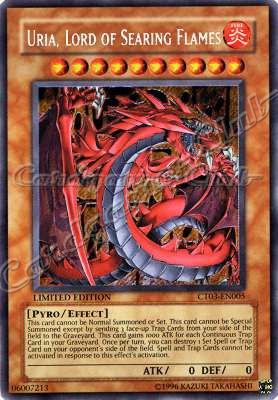 CT03-EN005 Uria, Lord of Searing Flames rara segreta Limited Edition (EN) -NEAR MINT-