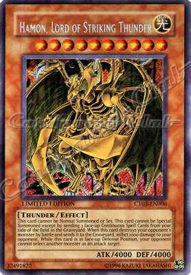 CT03-EN006 Hamon, Lord of Striking Thunder rara segreta Limited Edition (EN) -NEAR MINT-