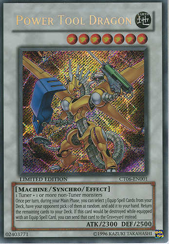 CT06-EN001 Power Tool Dragon rara segreta Limited Edition (EN) -NEAR MINT-