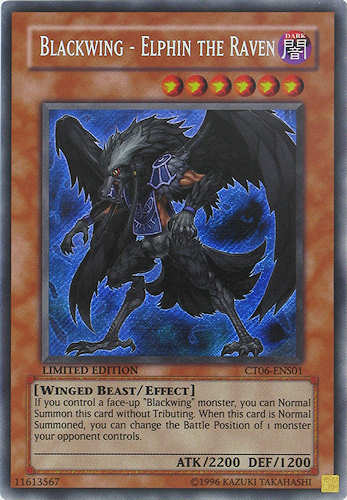 CT06-ENS01 Blackwing-Elphin the Raven rara segreta Limited Edition (EN) -NEAR MINT-