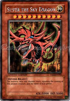 YMA-EN001 Slifer the Sky Dragon rara segreta (EN) -NEAR MINT-