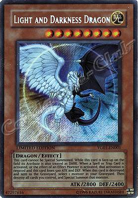 YG01-EN001 Light and Darkness Dragon rara segreta Limited Edition (EN) -NEAR MINT-