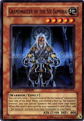 STON-ENSP1 Grandmaster of the Six Samurai super rara Limited Edition (EN) -NEAR MINT-