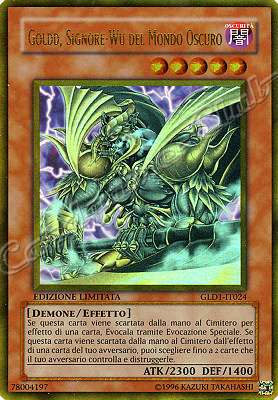 GLD1-IT024 Goldd, Signore-Wu del Mondo Oscuro rara oro Edizione Limitata (IT) -NEAR MINT-