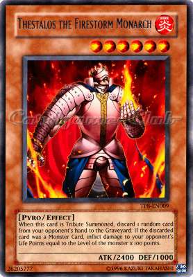 TP8-EN009 Thestalos the Firestorm Monarch rara (EN) -NEAR MINT-