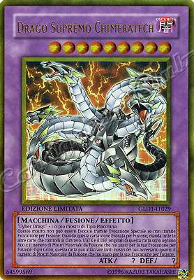 GLD1-IT029 Drago Supremo Chimeratech rara oro Edizione Limitata (IT) -NEAR MINT-