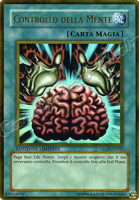 GLD1-IT033 Controllo della Mente rara oro Edizione Limitata (IT) -NEAR MINT-
