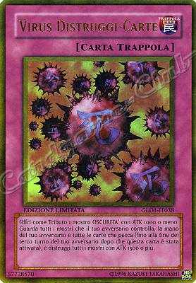 GLD1-IT038 Virus Distruggi-Carte rara oro Edizione Limitata (IT) -NEAR MINT-