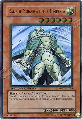 GLD2-IT026 Raiza il Monarca della Tempesta rara oro Edizione Limitata (IT) -NEAR MINT-