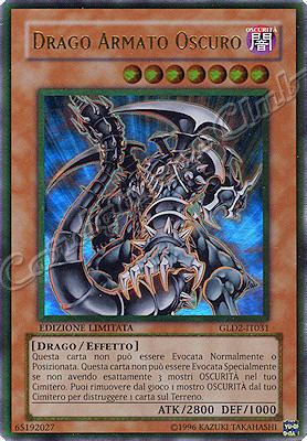 GLD2-IT031 Drago Armato Oscuro rara oro Edizione Limitata (IT) -NEAR MINT-