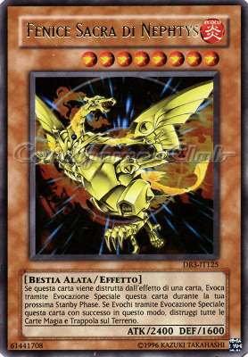 DR3-IT125 Fenice Sacra di Nephtys ultra rara (IT) -NEAR MINT-