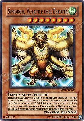 LODT-IT039 Simorgh, Volatile dell'Eredita' rara Unlimited (IT) -NEAR MINT-