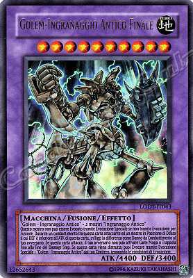 LODT-IT043 Golem-Ingranaggio Antico Finale ultra rara Unlimited (IT) -NEAR MINT-