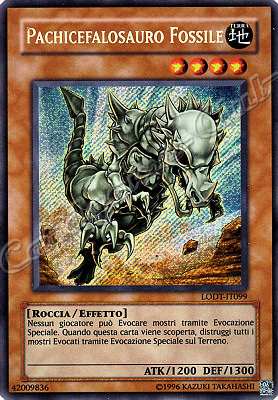 LODT-IT099 Pachicefalosauro Fossile rara segreta Unlimited (IT) -NEAR MINT-