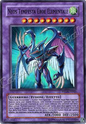 PTDN-IT043 Neos Tempesta Eroe Elementale super rara Unlimited (IT) -PLAYED-