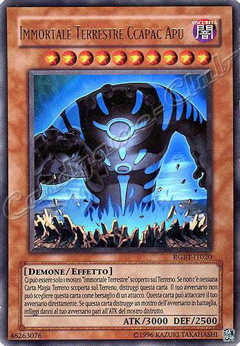 RGBT-IT020 Immortale Terrestre Ccapac Apu ultra rara Unlimited (IT) -NEAR MINT-