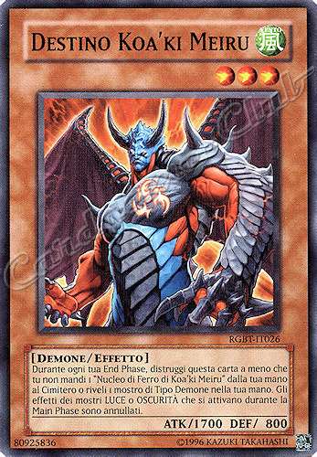 RGBT-IT026 Destino Koa'ki Meiru comune Unlimited (IT) -NEAR MINT-