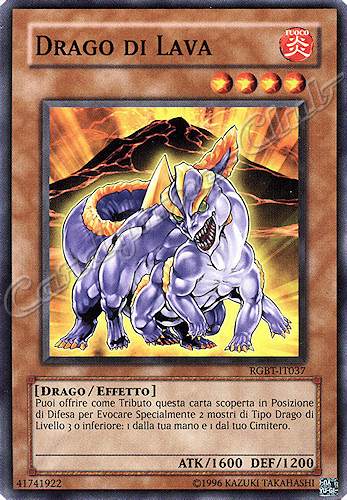 RGBT-IT037 Drago di Lava comune Unlimited (IT) -NEAR MINT-