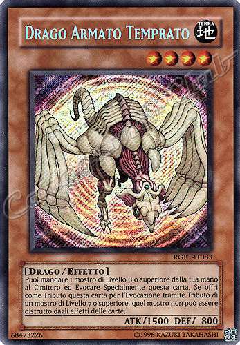 RGBT-IT083 Drago Armato Temprato rara segreta Unlimited (IT) -GOOD-