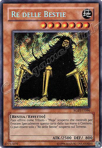 RGBT-IT086 Re delle Bestie rara segreta Unlimited (IT) -NEAR MINT-