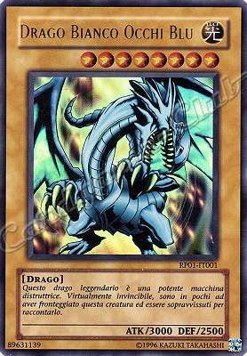RP01-IT001 Drago Bianco Occhi Blu ultra rara (IT) -NEAR MINT-