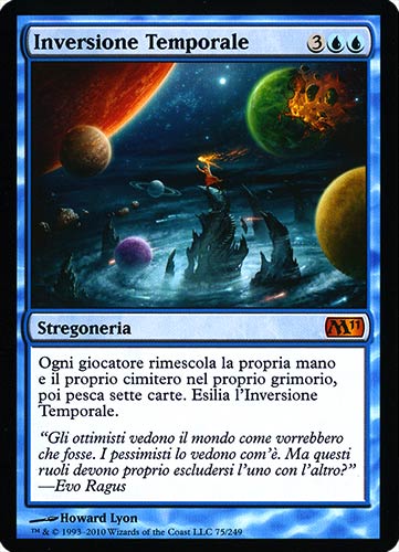 075 / 249 Inversione Temporale rara mitica (IT) -NEAR MINT-