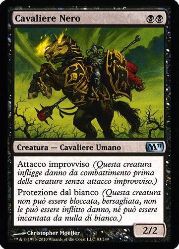 083 / 249 Cavaliere Nero non comune (IT) -NEAR MINT-