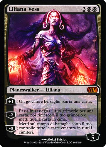 102 / 249 Liliana Vess rara mitica (IT) -NEAR MINT-