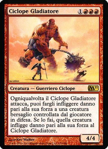131 / 249 Ciclope Gladiatore rara (IT) -NEAR MINT-