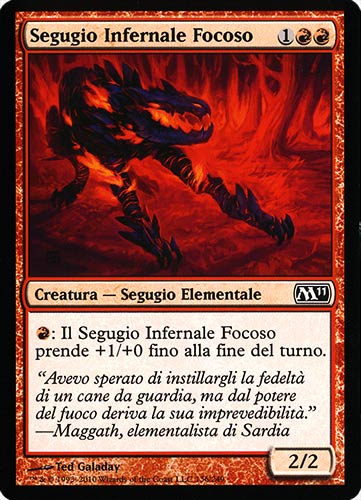 136 / 249 Segugio Infernale Focoso comune (IT) -NEAR MINT-