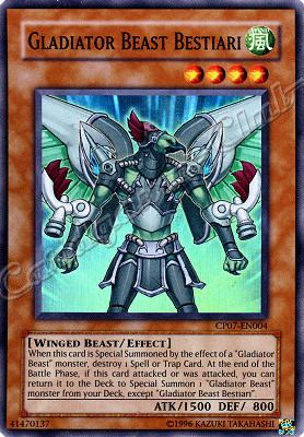 CP07-EN004 Gladiator Beast Bestiari super rara (EN) -NEAR MINT-