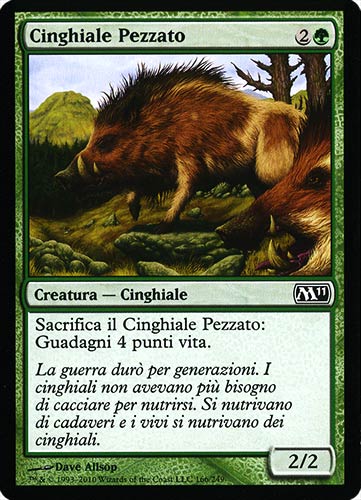 166 / 249 Cinghiale Pezzato comune (IT) -NEAR MINT-