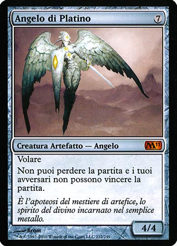 212 / 249 Angelo di Platino rara mitica (IT) -NEAR MINT-