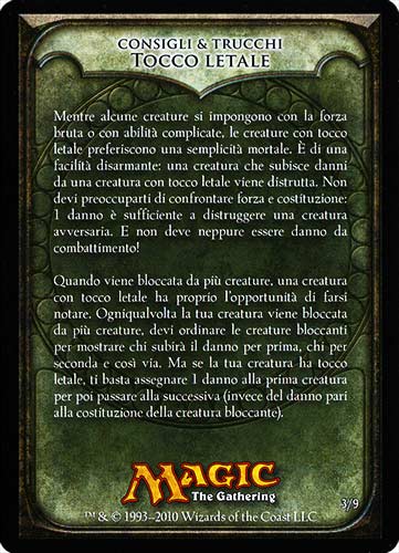 3 / 9 Consigli e Trucchi: Tocco Letale comune -NEAR MINT-