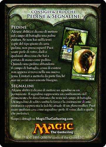 4 / 9 Consigli e Trucchi: Pedine e Segnalini comune -NEAR MINT-