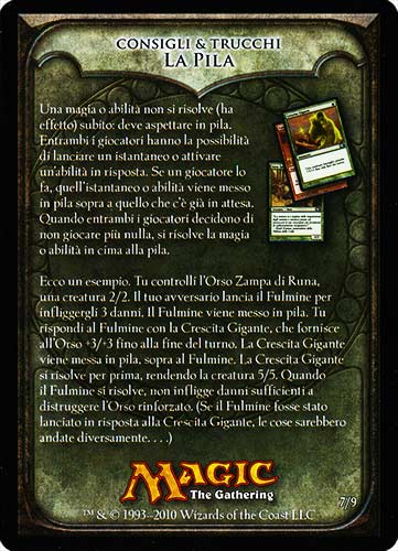 7 / 9 Cpnsigli e Trucchi: La Pila comune -NEAR MINT-