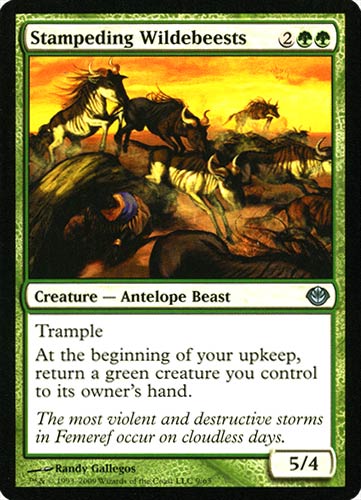 09 / 63 Stampeding Wildebeests non comune -NEAR MINT-