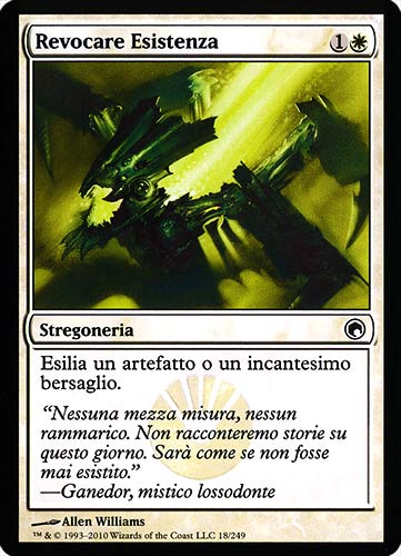 018 / 249 Revocare Esistenza comune (IT) -NEAR MINT-