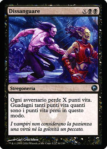 061 / 249 Dissanguare non comune (IT) -NEAR MINT-