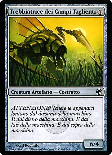 197 / 249 Trebbiatrice dei Campi Taglienti comune (IT) -NEAR MINT-