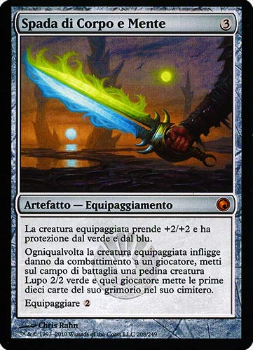 208 / 249 Spada di Corpo e Mente rara mitica (IT) -NEAR MINT-
