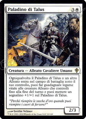 021 / 145 Paladino di Talus rara (IT) -NEAR MINT-