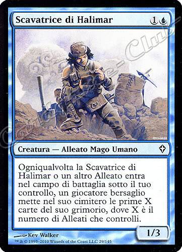 029 / 145 Scavatrice di Halimar comune (IT) -NEAR MINT-