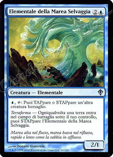 041 / 145 Elementale della Marea Selvaggia non comune (IT) -NEAR MINT-