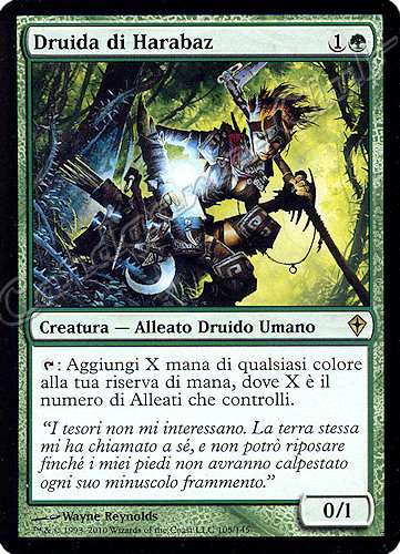 105 / 145 Druida di Harabaz rara (IT) -NEAR MINT-