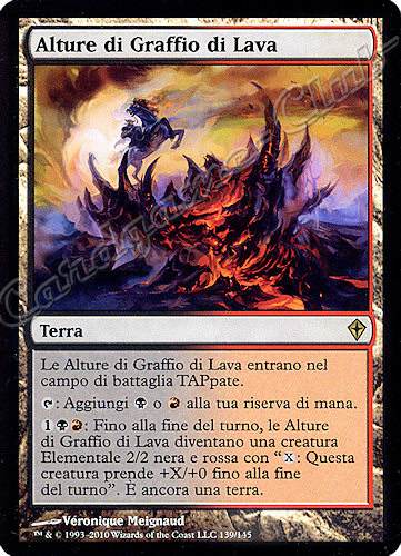 139 / 145 Alture di Graffio di Lava rara (IT) -NEAR MINT-