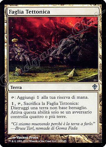 145 / 145 Faglia Tettonica non comune (IT) -NEAR MINT-